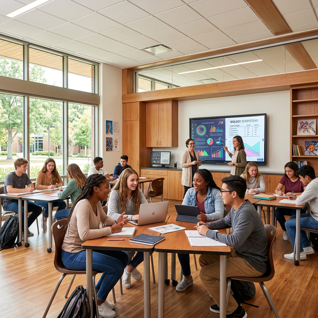 Collaborative learning in our smart classroom